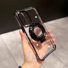 Funda de teléfono universal magnética de 4 esquinas con soporte giratorio anti-caída compatible con Apple, Redmi, Poco, Infinix
