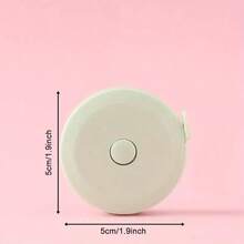 1pc SoftTouch Retractable Measuring Tape, 60 Inch Mini Double-Sided Flexible Measuring Tape, Used For Sewing, Tailoring, Weaving, Durable Blades, Portable Body And Fabric Measuring Tools - 綠色 - 查看 6