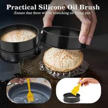 2 件/6 件/12 件不锈钢英式松饼圈、圆形蛋糕饼干鸡蛋汉堡烘焙模具