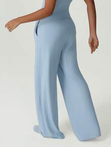 GOSOUER Women's Summer Lightweight Breathable Waist Drawstring Straight Leg Pants Casual Sports Jogging Pants