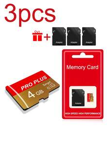 3PCS Micro SD Card With Adapter (128GB/64GB/32GB/16GB/8GB/4GB/2GB/1GB/) - High-Speed ​​TF Memory Card For Smartphones, Cameras, Dash Cams, Switch, Tablets, Etc. | UHS-I Class 10, 4K Video Storage, Reliable Performance | 100% Authentic - Vàng - Xem 17