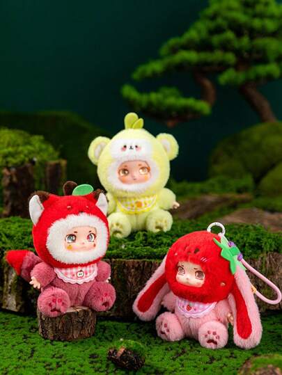 14cm/5.51in Sweetheart Fruit Toy Apple Pear Strawberry Toys Brightly Colored Vinyl Doll Home Decor Birthday Party Creative Gifts Game Collector