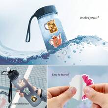 50PCS Flower Kettle Stickers Vinyl Aesthetics Stickers Scrapbooking, Diary, Bumper, Skateboard, Water Bottle, Cartoon, Hard Hat, Car Stickers And Decals - Multicolor - View 6