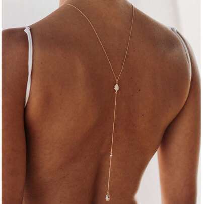 Dây chuyền tua rua hình giọt nước gợi cảm phong cách Châu Âu và Mỹ cho cô dâu