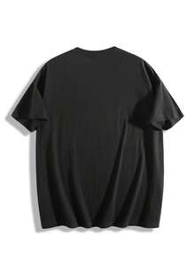 hombre|Camiseta de |envío desde México + "tela transpirable de alta calidad" + "camiseta de manga corta y cuello redondo para hombre 2025, camiseta de con estampado para el verano" Diseño abstracto de rayo en camis - Negro - Ver 4
