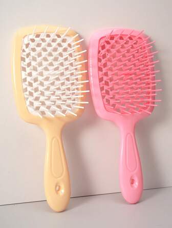 1PC/2 PCS Hair Brush, Detangling Hair Brush Wet & Dry Vented Detangling Hair Brush, Combing Through Curls & Removing Tangles, Lightweight Hair Accessories For All Hair Type, Back To School, Travel Holiday Essentials, Hair Accessories For Women, Hair Brush, Detangling Brush, Comb, Slick Back Brush, Hairbrush, Edge Brush Hair Brush, Detangling Brushes, Hair Tools, Hair Stuff, Hair Care, Curly Hair Brush, Barber, Hairdressing Equipment, Hairstyle, Hairdressing,Hair Brush,Slick Back Brush,Styling Brush,Curly Hair Brush,Edge Brush,Hair Comb,Brush Hair,Hair Brush Set,Comb Hair,Comb For Curls,Detangling Brush,Hair Brush For Women,Hair,Travel,Hair Products,Hair Tools,Hair Stuff,Barber,Barber Accessories,Barbershop,Hairdressing Equipment