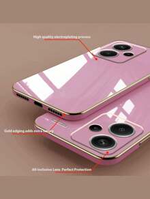 Capinha De Celular Borda dourada para Motoorola Varios Modelos