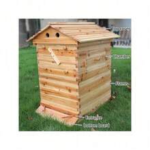 7X Upgraded Auto Flowing Honey Beehive Bee Hive Frames + Beekeeping Brood Cedarwood Box - 預設 - 查看 3