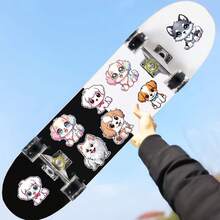 8 Cute Cartoon Face Changing Stickers For Cats/Dogs, Notebook Stationery Stickers For Helmets, Skateboards, DIY Decorative Stickers, DIY Handmade Art, Back To School Supplies, Back To School Stationery, Back To School Supplies - Multicolor - View 11