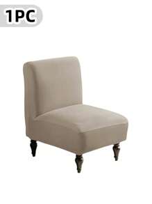 Armless Accent Slipper Chair Cover Slipcover,Stretch Spandex Removable Jacquard Non-Slip Slip Cover For Accent Chair Without Arms Furniture Protector For Living Dining RoomArmless Accent Slipper Chair Cover Slipcover,Slipper Chair Removable Fabric Stretch Spandex Removable For Armless Chair Furniture Protector Covers For Living Dining Room