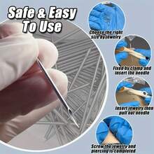 316 不锈钢无菌一次性穿刺针，12G/13G/14G/16G/18G/20G，适用于耳、鼻、肚脐、唇部穿刺、纹身