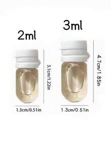 1/3/5/10/15/20/25/30/35/40/45/50/100 Stück durchsichtige nachfüllbare Reisebehälter, 2ml mit Klapverschluss, tragbare Glasbehälter für Lotionen und Reinigungsmittel - Verschiedenfarbig - Übersicht 9