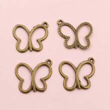 50pcs 17x20mm Hollow Butterfly Charms Pendnat Alloy Metal DIY Jewelry Making Accessories Findings For Necklace Earrings Bracelet