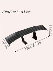 1pc Car Rear Spoiler - Carbon Fiber Style ABS Mini Spoiler, Matte Finish, Fits Multiple Vehicle Models, Universal Size - Suitable For Golf, Focus, Mazda3, Nissan Kicks, Corolla And More! - Black - View 7
