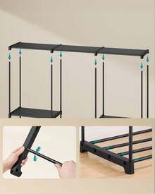 Closet Racks - Mürekkep Siyahı - Görünüm 3