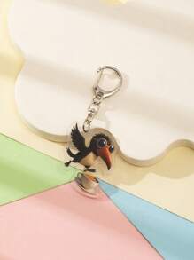 1 Pc Acrylic Strange Italian Silly Animal Shan Hai Jing TungTungTungTung Sahur/Tralalero Tralala/Lirili Larlla/Bombardiro Ctocodilo/Boneca Ambalam//Brr Brr Patapim Character Style Theme Keychain Pendant Backpack Ornament/Bag Accessories/School Bag Accessories/Purse Pendant/Friend's Gifts