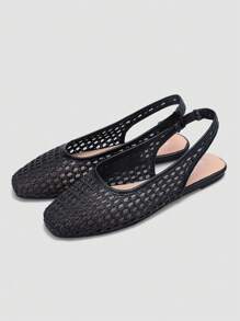 Nuevos zapatos planos de mujer, con diseño elegante y cómodo, transpirables, de rafia. Lindos y adecuados para uso diario, vacaciones y verano