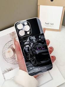 1pc Transparent TPU Shockproof Colorful Car Pattern Phone Case Compatible With IPhone 15/15Pro/15Plus/15ProMax/16/16Pro/16Plus/16ProMax/17/17Pro/17Air/17ProMax, Compatible With Galaxy S23 Ultra/A14/A24, Compatible With Redmi Note 12 Pro, Compatible With Pixel 8/8 Pro,International Version, Not The Domestic Version - Multicolor - View 4
