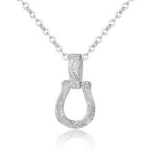 قلادة تصميم على شكل حرف U مع نقش 1 قطعة لأنيقة جديد، لون متعدد، هدية عيد ميلاد للنساء