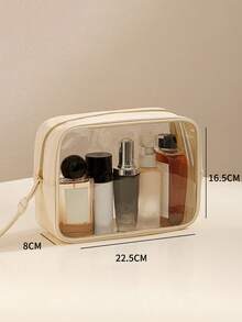 1 Set Of S/M/L Toiletry Bag, Travel Portable, Transparent, And Portable Cosmetic Storage Bag, Large Capacity PVC Visible Waterproof Cosmetic Bag - Multicolor - View 7