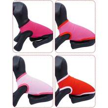 Local Delivery PET SHOW 4 Pack Blank Dog Shirts For Extra Large Dogs Female Tank Top Tee Solid Red Pink T-Shirts Pets Daily Plain Sleeveless Vest Dog Clothes Girls(XXX-Large) - Blank(for girl) - View 5