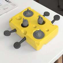 1 pieza Juguete interactivo de rompecabezas para mascotas, juego de entrenamiento de habilidades de alimentación lenta y forrajeo, tazón lento para ocultar alimentos, juguete interactivo de gato tipo "Golpea el Topo"