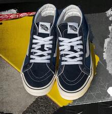 Vans SK8-Mid Reissue Navy Blue Unisex Mid-Top Casual Sneakers, Spring 2026 Collection VN0A391F5TU - Blue - View 3