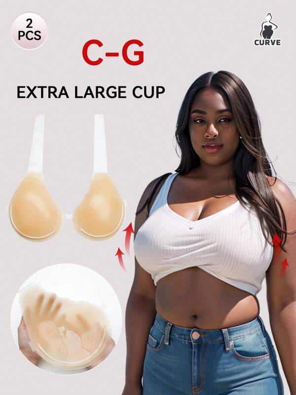 Size Silicone Lifting Nipple Covers Skin Tone Invisible Breast Strapless Bra For Large Bust Push Up, Anti-Sagging, Nipple Cover And Strap Holder For Wedding, Party, Valentine's Day