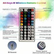 RGB LED Strip Lights With App & Remote Control Music Sync Color Changing Lights For Bedroom, Kitchen, Party, And Holiday Decor, Flexible Design, 5050 SMD LEDs, 16 Million Colors, Easy To Install, Bedroom Ambiance Lighting - RGB Multicolor - View 3