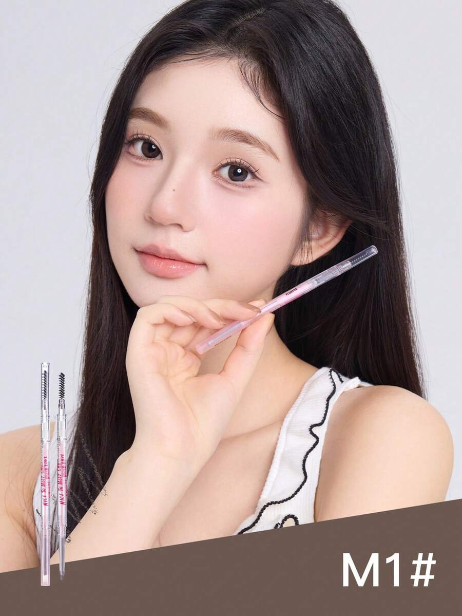 FLORTTE 旋轉雙頭精準眉筆 - M1 Natural Brown - 查看 1