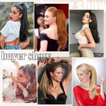 Synthetic Claw Clip Ponytail Hair Extensions Long Wavy Pony Tail False Hair For Women Horse