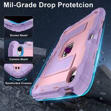 Military Industry Anti-Fall Tablet Protective Case Compatible With Ipad Soft Anti-Fall Protection, Ultra-Thin/Smart Stand Compatible With Ipad 10.2/10.9/11, 10th Gen, Ippad Air 11, Ipad Air4/5 - Multicolor - View 6