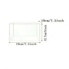 自助食品展示架，透明亚克力意大利面分配器，自助餐桌食品甜点展架，带空心底部的立方体嵌套展示柱 - 無色 - 查看 14