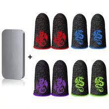 一对银纤维游戏指套：防汗、防滑、透气、吸湿排汗、光滑、持续灵敏的手指触感 - 适合手机游戏玩家 - 彩色 - 查看 11