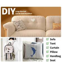 6PCS Self-Adhesive Fabric Repair Patch Kit – Waterproof Tear-Resistant DIY Repair Tape For Sofa, Couch, Furniture, Car Seats, Clothing, Jackets, Bags, Tents, Curtains, Wall, Upholstery & Outdoor Gear – Linen, Canvas, Microfiber, Nylon, Leather Compatible