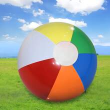 6 Stück/10 Stück aufblasbare Strandballons, bunte PVC Werbe- und Promotionspielzeuge für Pool und Strand