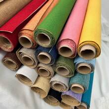 1pc DIY Self-Adhesive Linen Fabric, 1200D Faux Linen, Self-Adhesive Fastening Strip, Durable Upholstery Repair Kit For Furniture, Chair Cushion Covers, Tablecloths And DIY Crafts - Durable, Easy To Clean, Solid Colored Textured Woven Sewing Fabric