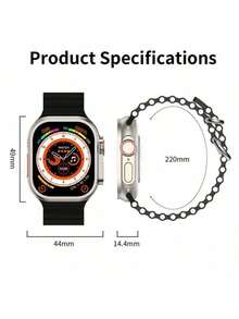 2025 New PRO 10 Ultra Smart Watch 2.19 HD Screen Health Monitoring NFC Function - Black - View 9