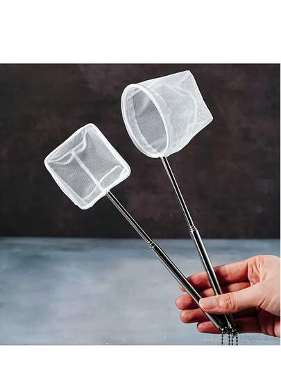 Red de acero inoxidable expandible para acuario, ideal para peces y camarones, material de acero inoxidable duradero, para propietarios de acuarios, adecuada para limpieza y captura, gran regalo para amantes de los peces