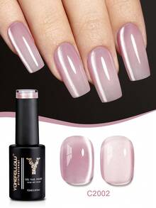 YOKEFELLOW 6瓶10毫升猫眼磁性凝胶指甲油，樱花粉番石榴绿银色闪粉，UV LED可卸持久美甲，适合沙龙和家庭DIY - 彩色 - 查看 15