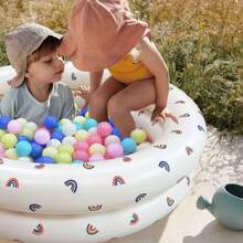 充气韩版熊仔小型儿童泡泡池充气气球池游戏池玩耍池 - 彩色 - 查看 6