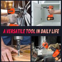 AutoFu Cordless Impact Wrench 1/2 Inch, 550N.M High Torque 3000 RPM, Brushless Motor, With  Li-Ion Battery, Electric Wrench For Tire Lug Nuts - Orange - View 8