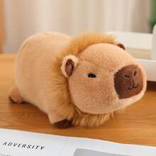 20cm/7.87'' Hamburger Shaped Capybara Plush Toy - Soft Bee Flower Lion Cute Stuffed Animal Kids Toy - Unique Gift For Birthday, Thanksgiving And Christmas/Halloween Celebrations, Home Decor, Holiday Gift, Capybara Soft Kids Toy, Large Capybara/Halloween Plush Toy - Multicolor - View 11