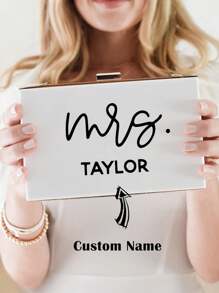1pc Custom Mrs Purse Bride Clutch Purse For Wedding Bridal Clutch Custom Gift For Bride To Be Personalized Wedding Gift For Bride,Personalized Acrylic Clutch Bridesmaid Clutch Bridesmaid Purse Bridesmaid Bag Custom Personalized Acrylic Purse Acrylic Clutch,Custom Bride Purse - White Acrylic Clutch For Bride - Mrs Crossbody Purse - Bride Bachelorette Accessory - Bride To Be Gift, ,Colorful,Cute,Adorable,Funny,Kawaii,Y2K,Stylish,Unisex,Casual,Custom,Personalized,Unique,Customized,Ideal Gifts For Him,Ideal Gifts For Her,Her,Boyfriend,Girlfriend,Family,Friends