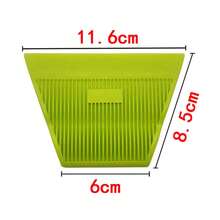 1Pc Espátula Trapezoidal Mediana Suave para Envoltura de Autos/Tintado de Ventanas/Instalación de Papel Tapiz Herramienta de Envoltura de Vinilo para Autos - Verde - Ver 9