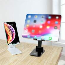 VIKEFON Foldable Mobile Phone Holder Stand Tablet Desk Mount Table Adjustable Desktop Live Slouchy Bracket Support For All Phones Compatible With IPhone, Android Phone, Gift For Birthday, Family, Friends Phone Stand, Phone Accessories Compatible With IPhone, Android Phone, Gift For Birthday, Family, Friends
