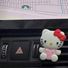 SANRIO 1件三丽鸥卡通人物汽车装饰品，香薰出风口夹，可爱卡通人物如Hello Kitty、My Melody、Kuromi，治愈系汽车内饰配件 - 彩色 - 查看 15
