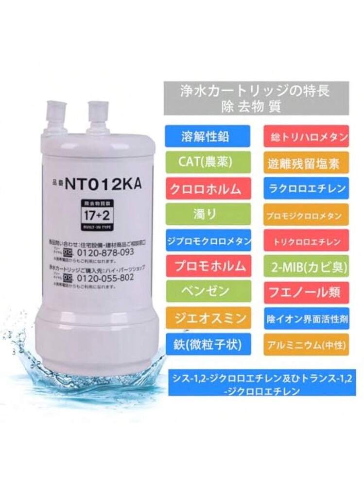 Sparkio 交換用浄水カートリッジ SENT012KA 浄水器カートリッジ 17+2