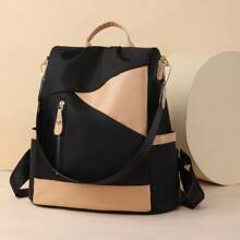 Mochila versátil de moda 2025 para mujer, bolsa de viaje pequeña de tela Oxford, mochila de lona casual antirrobo