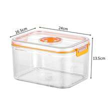 Vacuum Fresh-Keeping Box Refrigerator Sealed Canister Microwavable Transparent Food Storage Container Kitchen Organizer Bento - 3500ml - View 9
